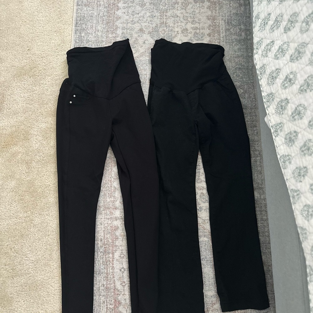 Maternity Black Women's Pants x 2